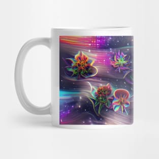 Psychedelic Space Flowers Mug